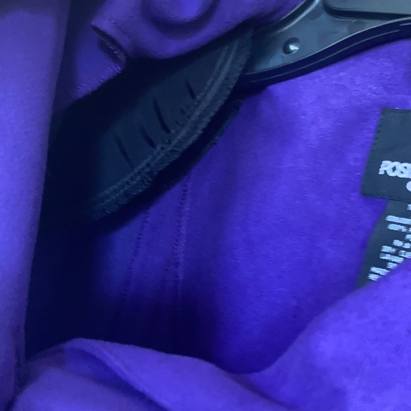 Vintage purple office jacket with shoulder pads petite - Picture 10 of 14